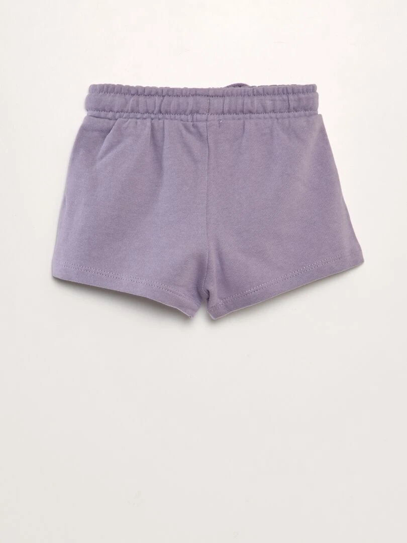 Short en molleton Violet