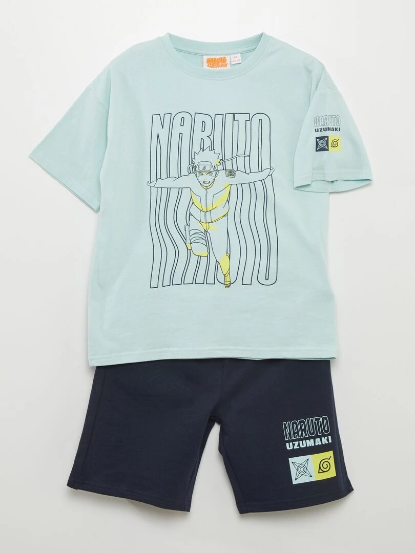 Ensemble court 2 pièces 'Naruto' Bleu