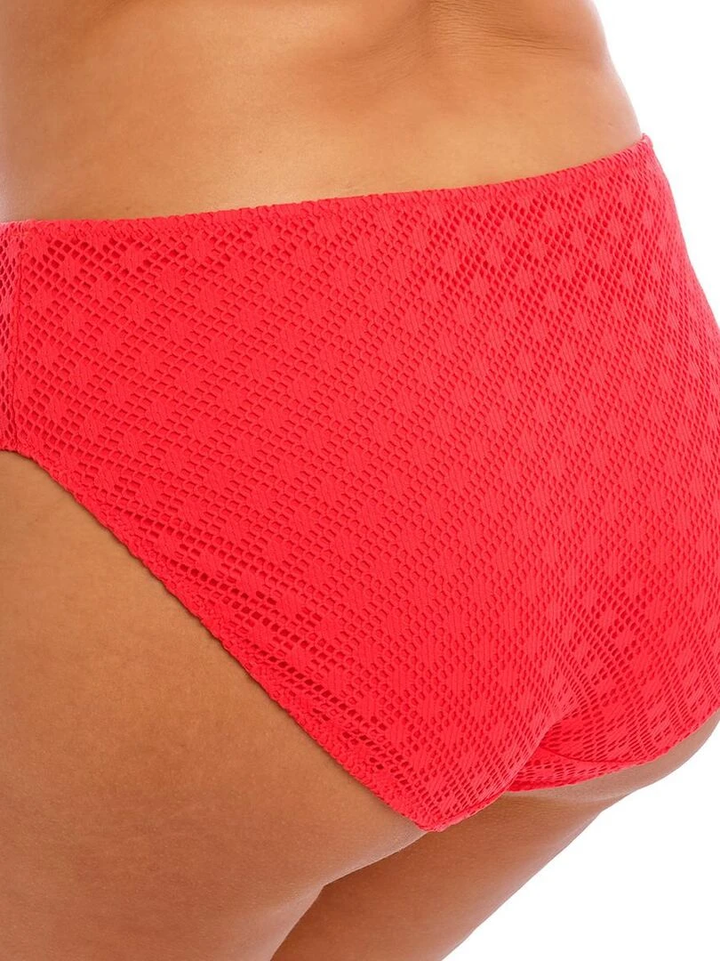 Culotte de bain taille haute grande taille Bazaruto Rouge