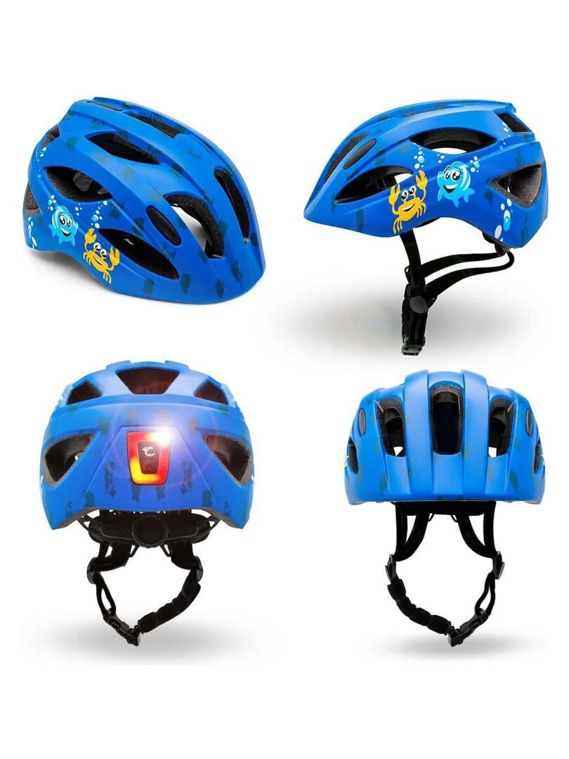 Casque de Vélo pour enfants de 6 à 12 ans   Bleu Mignon  Certifié EN1078   Bleu Bleu