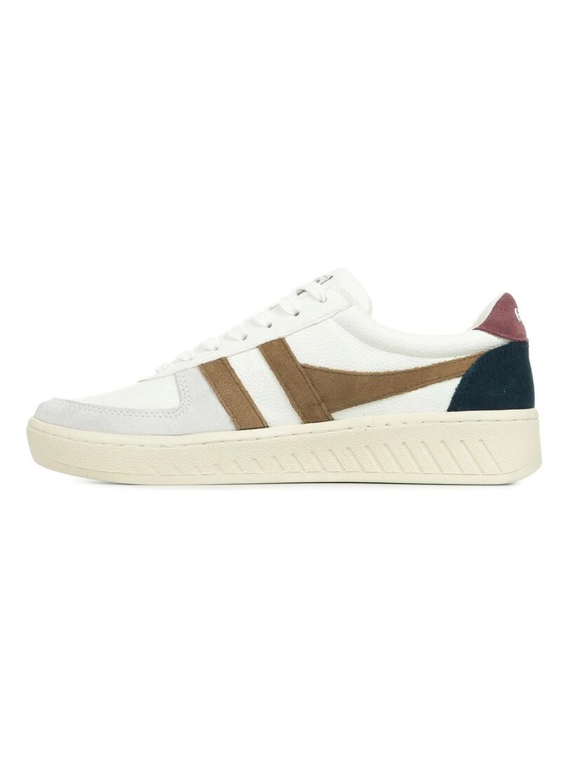 Baskets Gola GrandSlam Trident   Blanc Marron