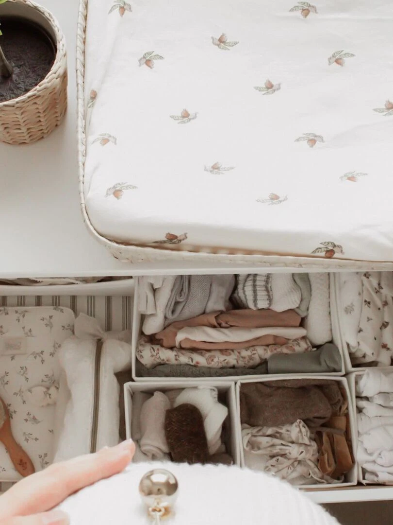 Panier à langer Osier rectangle   Beige