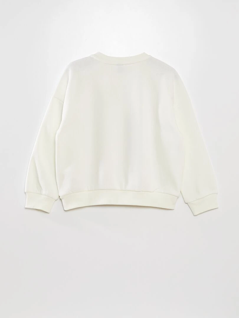 Sweat en molleton 'manga'   Blanc