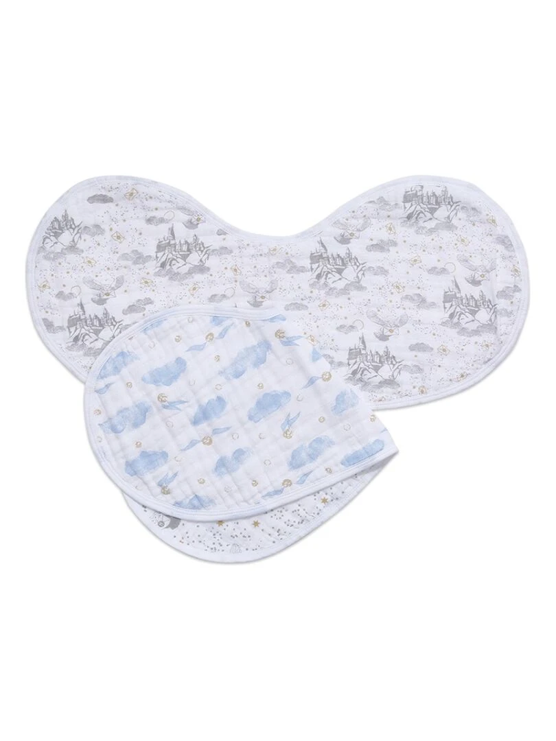 Lot de 2 bavoirs protection d'épaule Harry Potter Gris