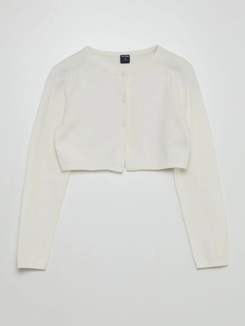 Gilet type boléro blanc