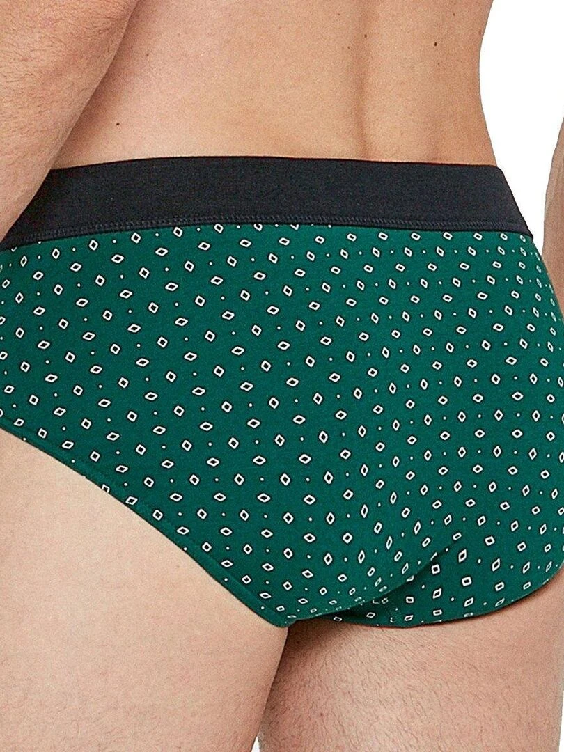 Pack 2 slips en coton Besar   Vert