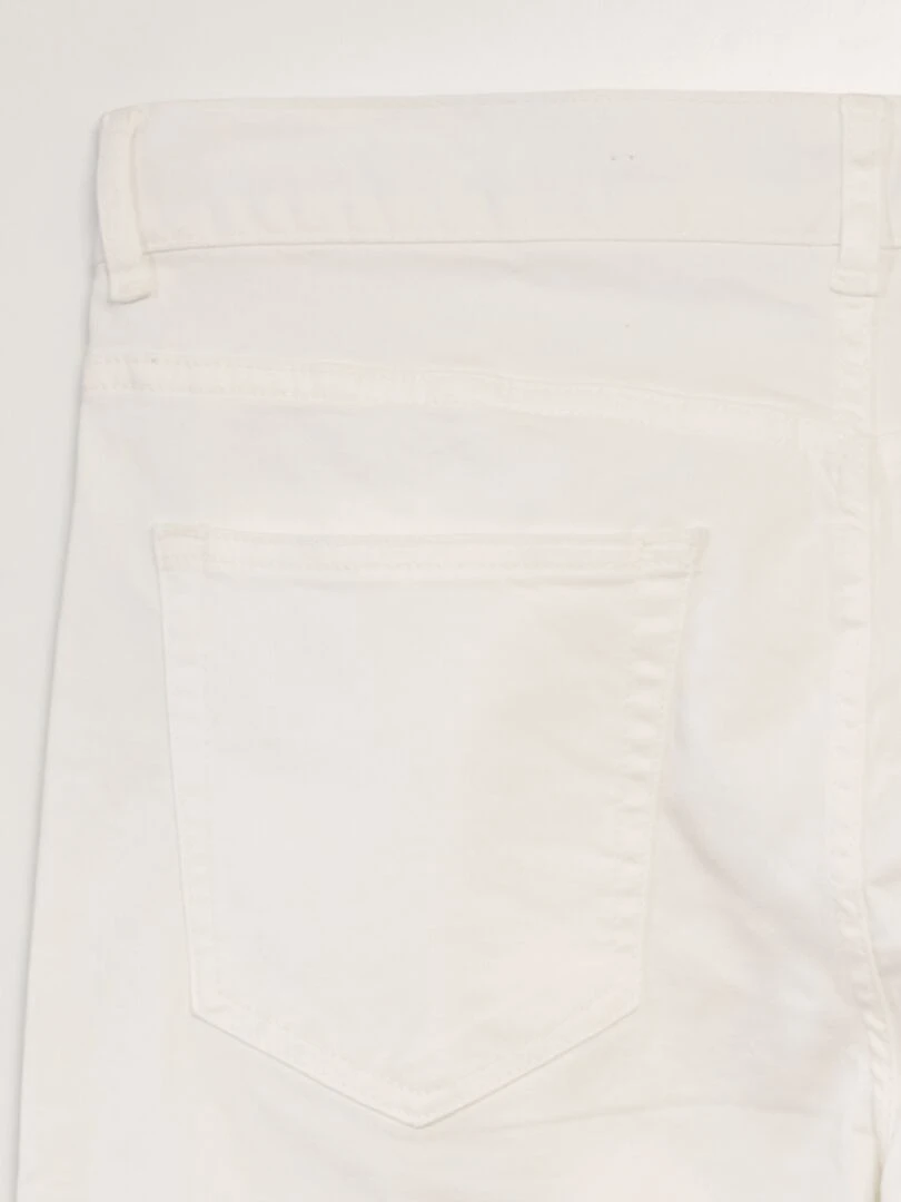 Jean slim 5 poches   L32   blanc
