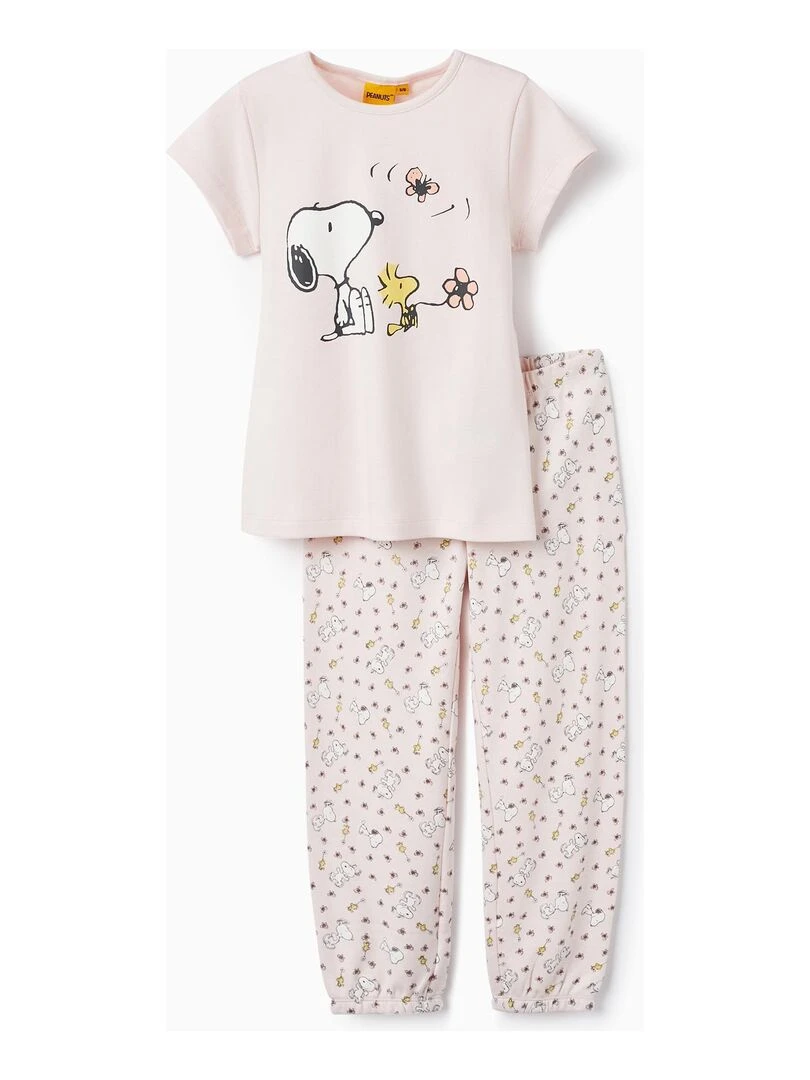 Pyjama en coton pour fille 'Snoopy' SNOOPY Rose