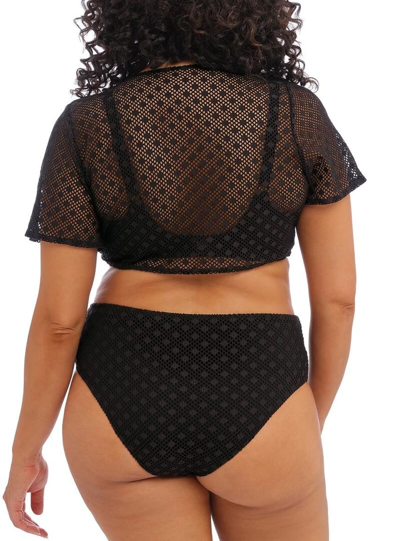 Bolero de plage grande taille Bazaruto   Noir