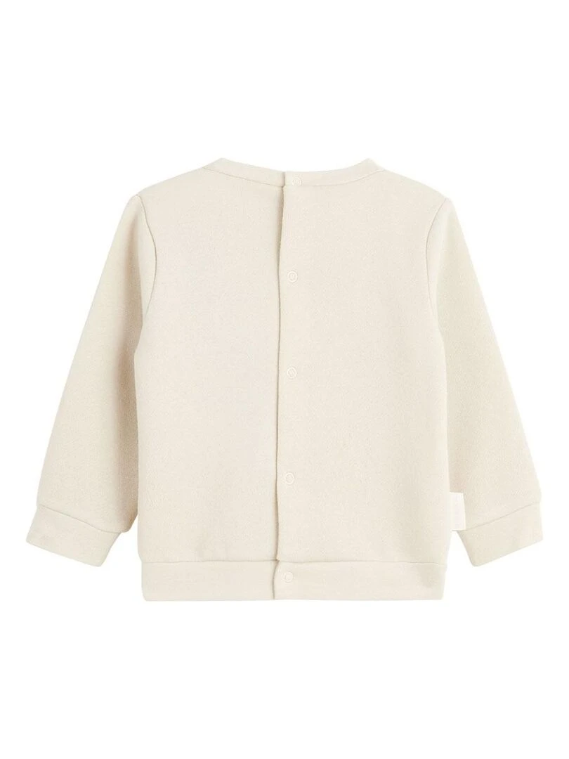 Ensemble sweat et pantalon en molleton bébé mixte Paolo   Beige sable