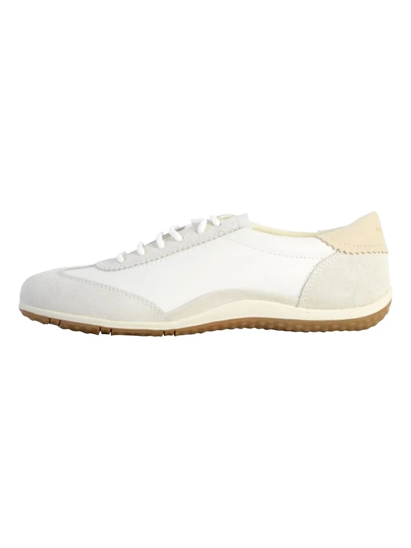 Basket Cuir Geox Vega Blanc