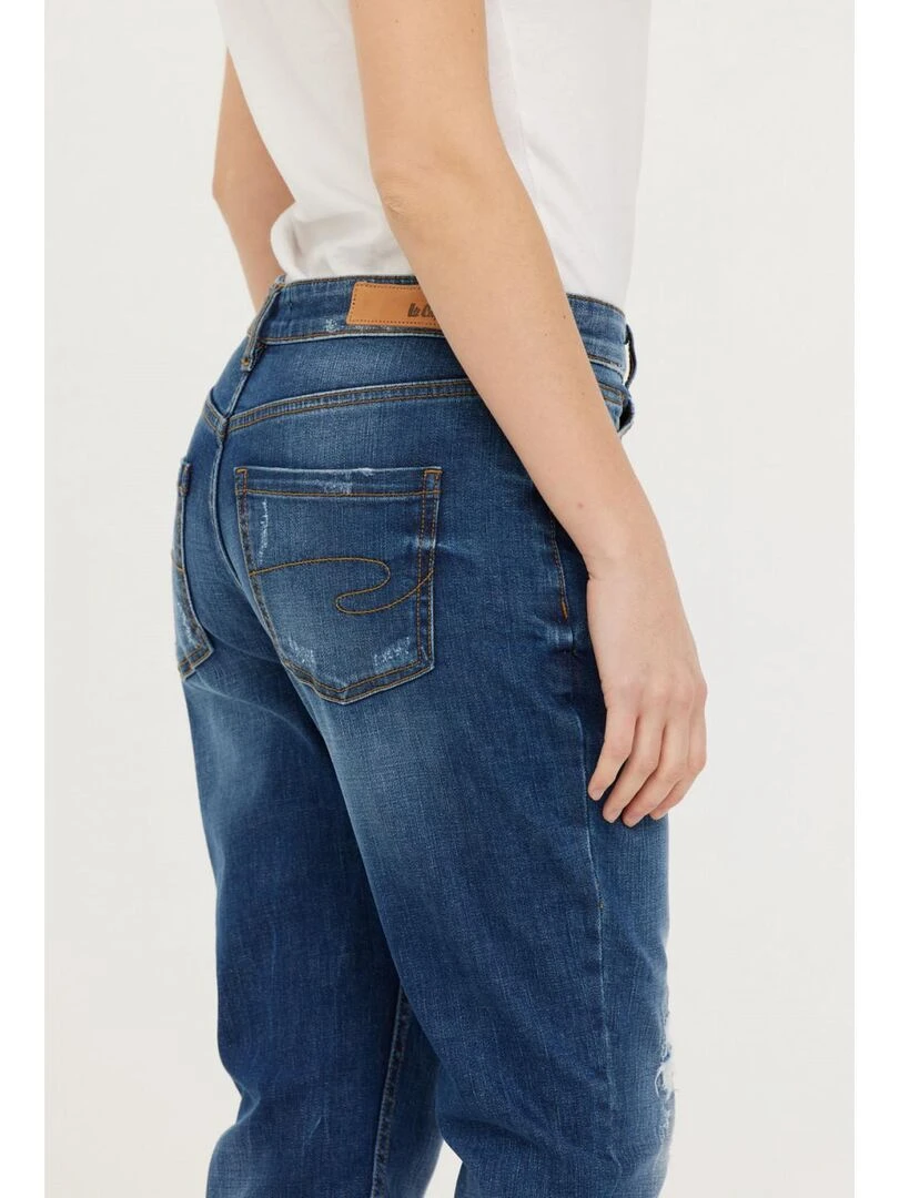 Lee Cooper   Jean coton boyfriend JOHANA   Bleu