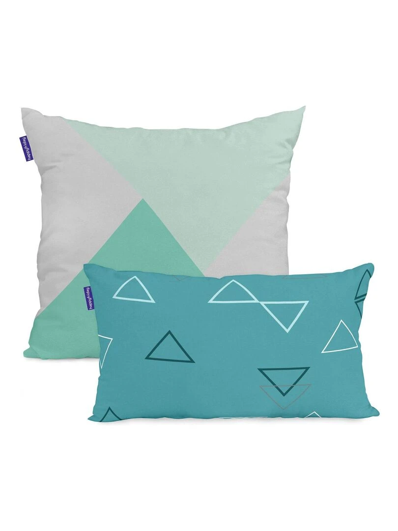 Housse de coussin Valley "Happyfriday" Blanc