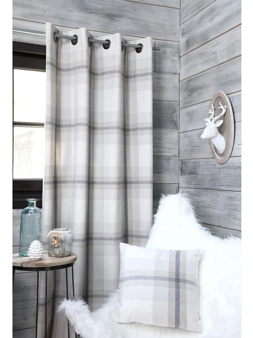 Rideau esprit de montagne Beige