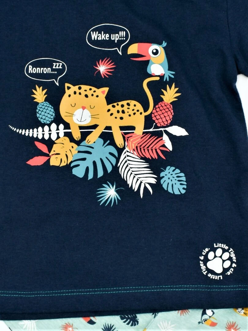 Pyjama Jersey 'jungle Tiger''doo&bo'   Bleu