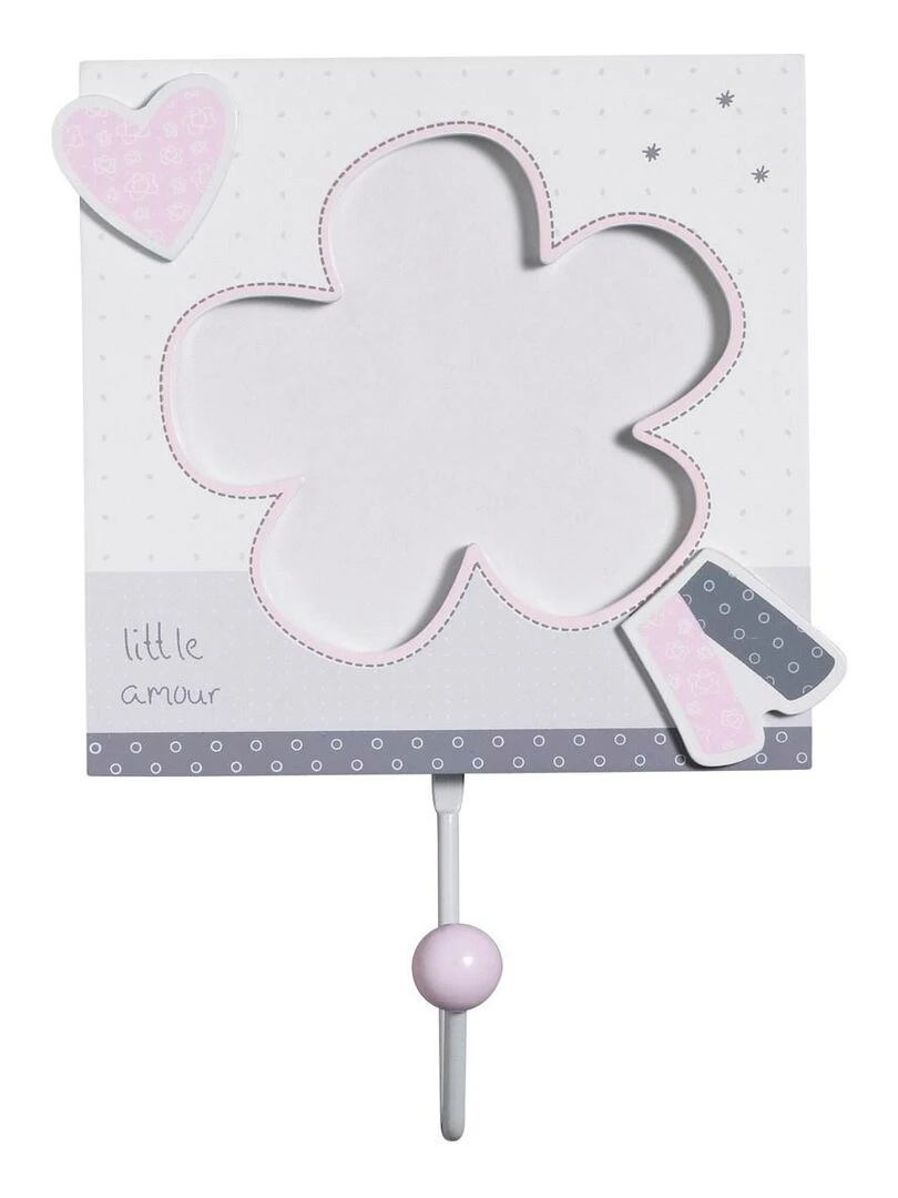 Set 3 patères en bois en bois Rose SAUTHON Rose