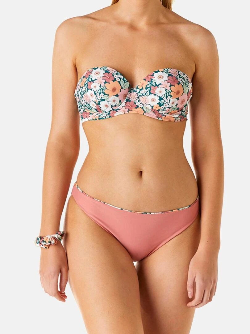 Slip de bain réversible SIXTIES   Brigitte Bardot Bain   Rose