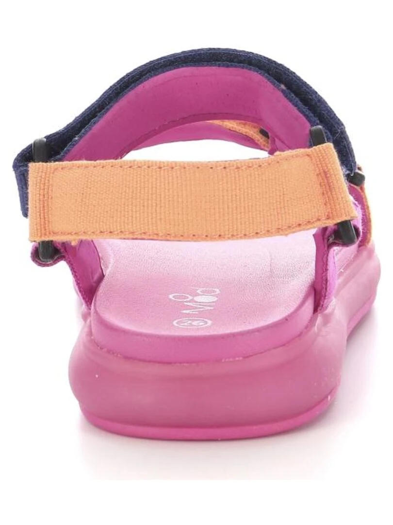 Sandales Textile Lamis   Rose fushia