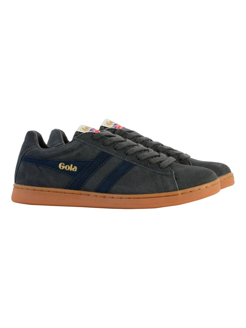 Basket à lacet Gola Equipe Suede   Gris