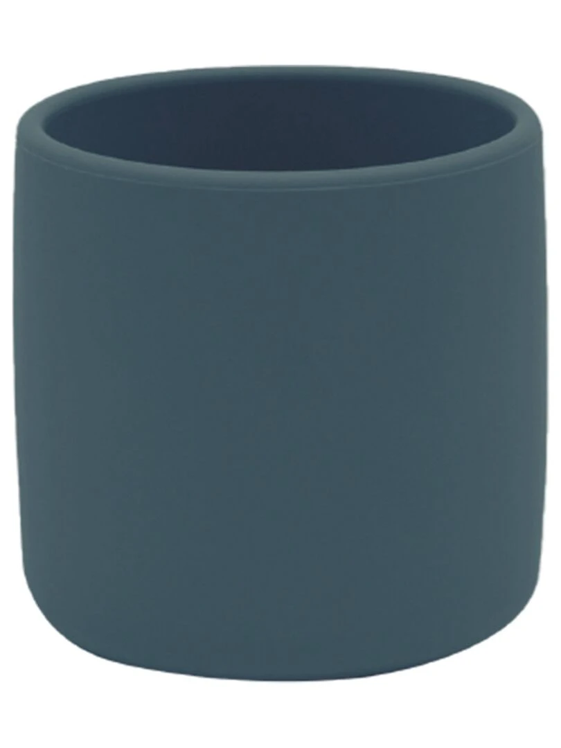 Gobelet bébé verre en silicone Bleu marine