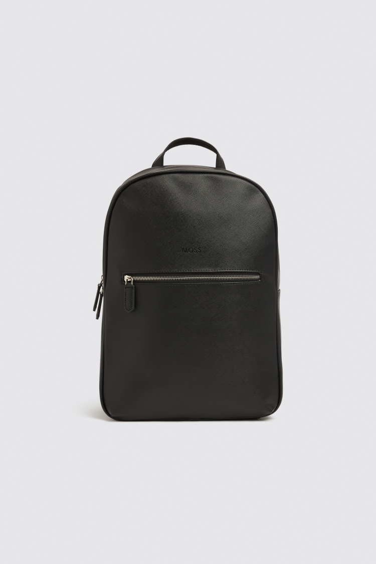 Moss Black Saffiano Backpack Buy Online at Moss