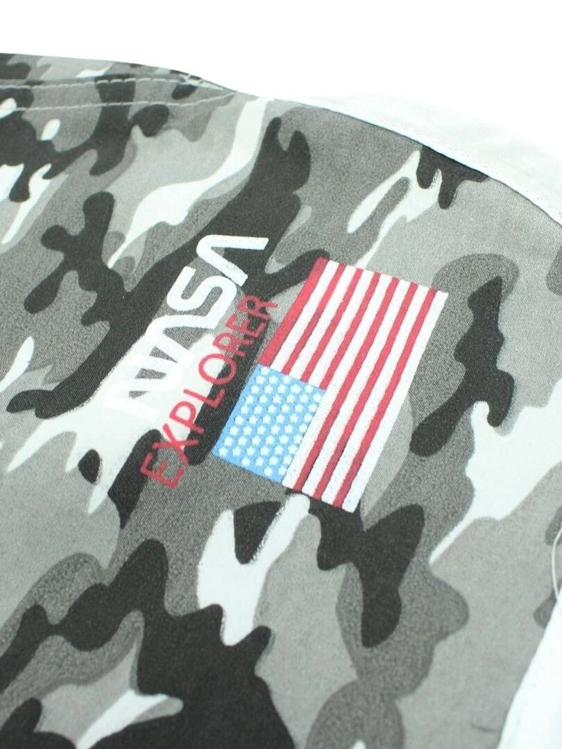 Nasa   Short De Bain garçon imprimé logo   Gris