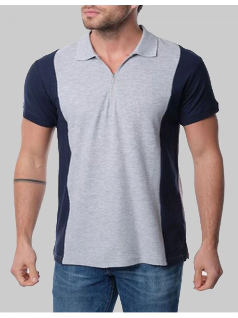 Polo manches courtes Kebello Gris