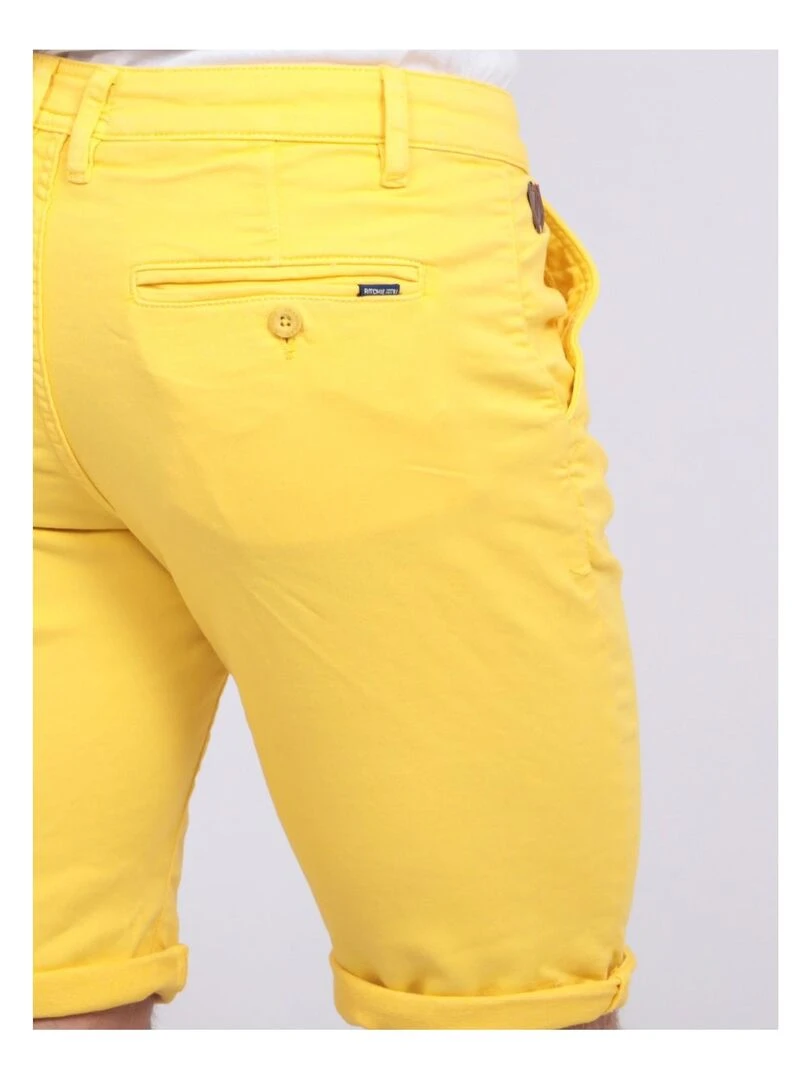 Bermuda chino BAVOLTA   Jaune