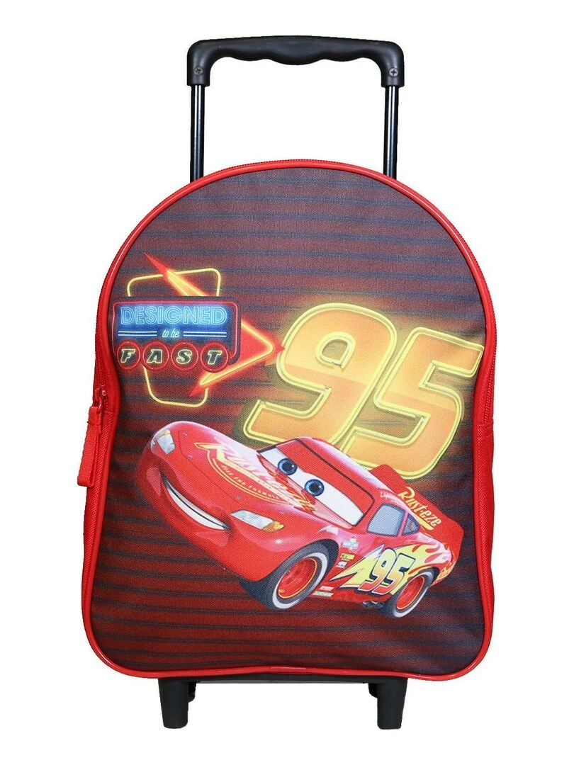 BAGTROTTER Sac à dos à roulettes 31 cm Disney Cars Rouge Rouge