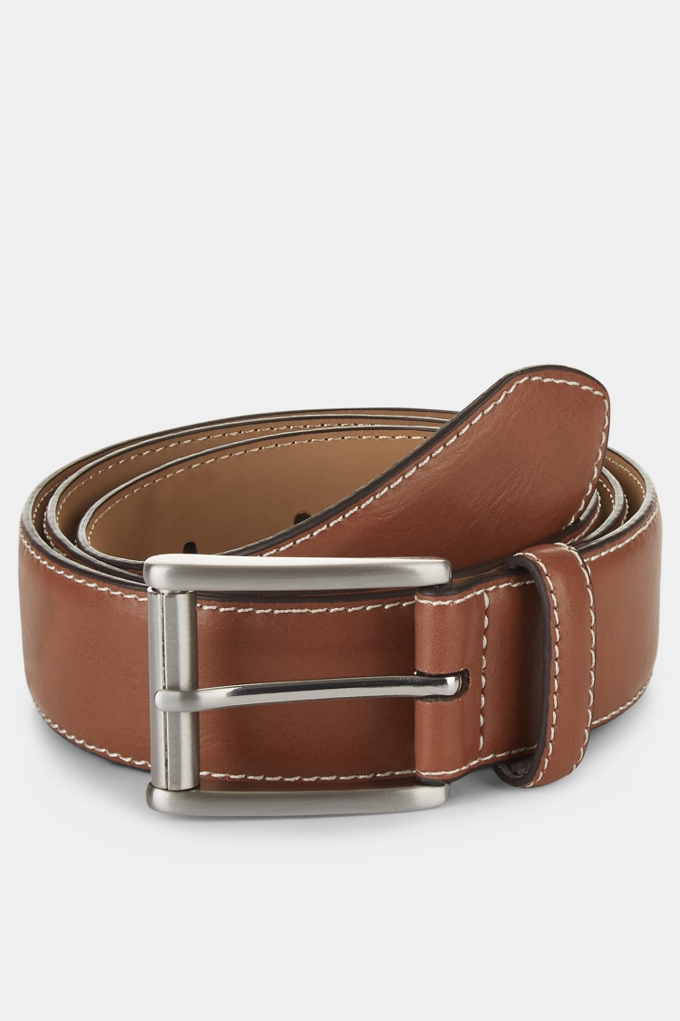 Tan Tonal Stitch Belt Buy Online at Moss