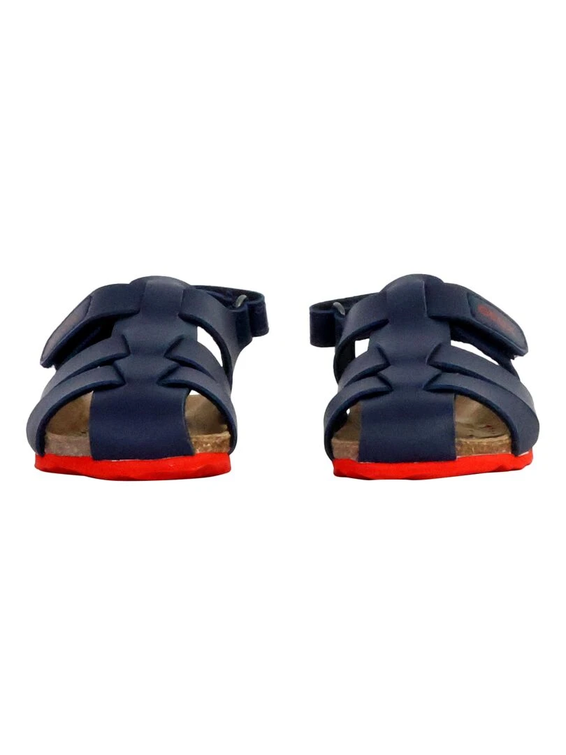 Sandales Cuir Enfant Geox Chalki   Bleu