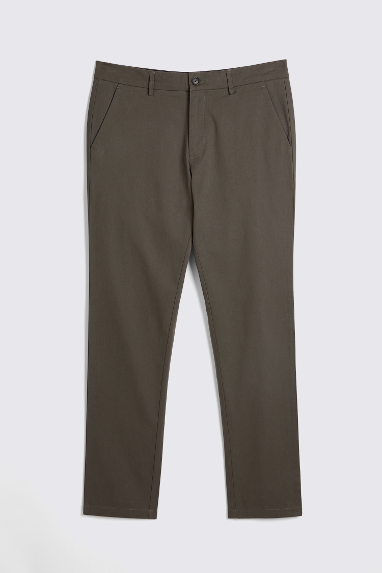 Tailored Fit Off White Stretch Chinos    Buy Online at Moss