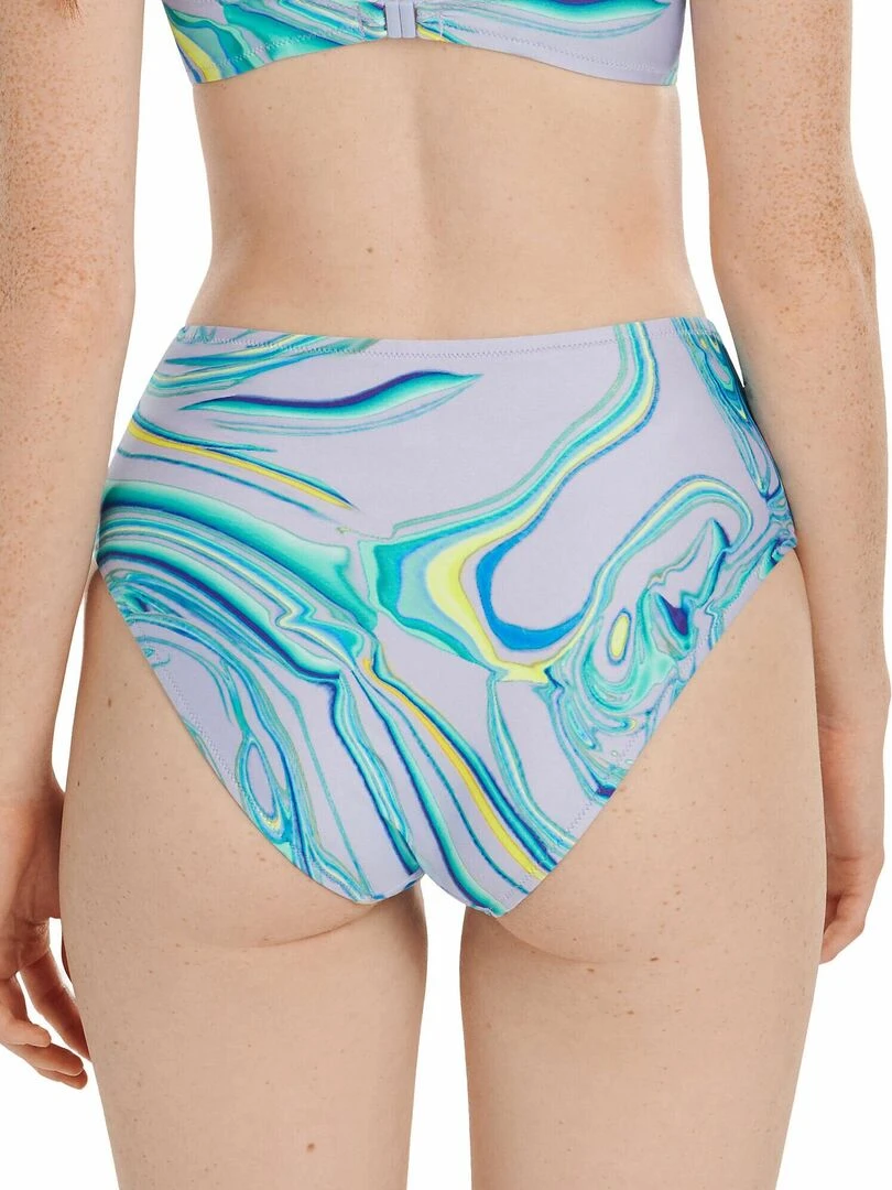 Bas maillot slip de bain échancré taille haute Queensland Violet