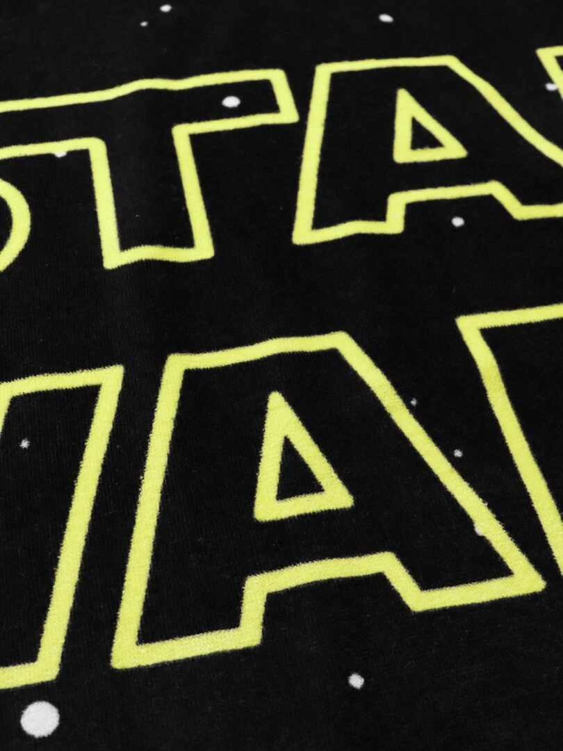 Drap de plage imprimé 100% coton  STAR WARS OPENING   Noir