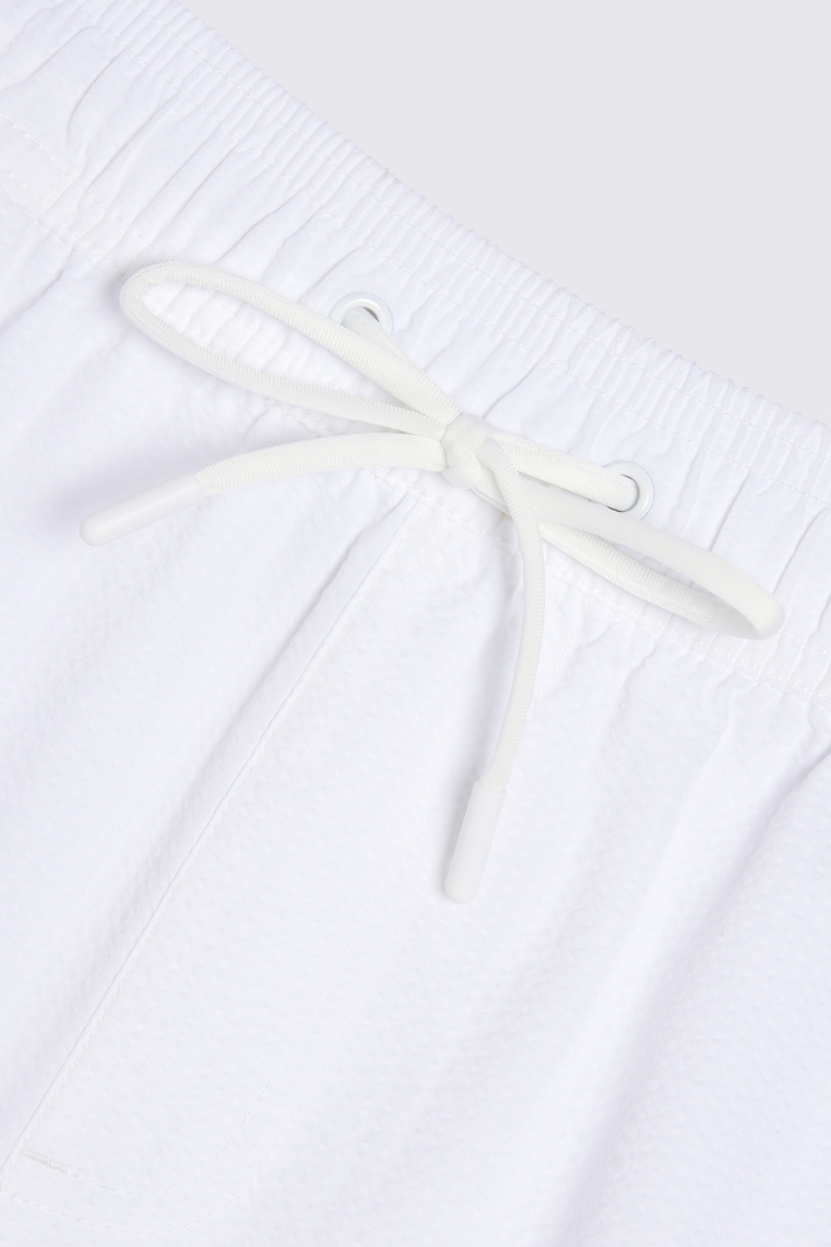 White Seersucker Swim Shorts   Buy Online at Moss