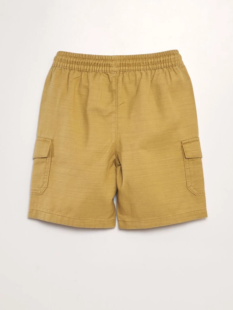 Short avec poches sur les côtés Jaune doré