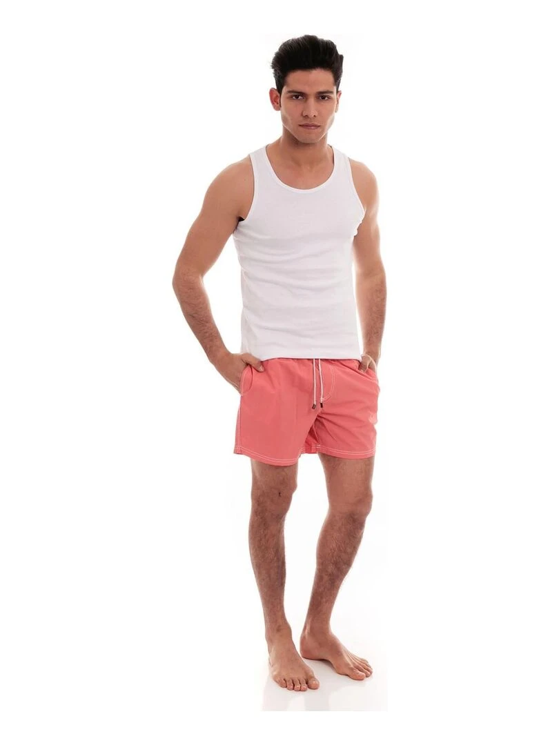 SHORT DE BAIN GARY   Rouge clair