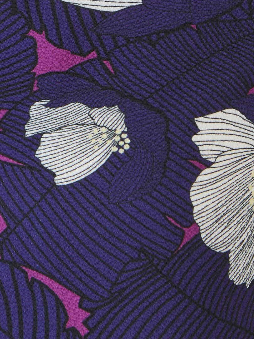 Chemisier à smocks imprimé   Damart   Bleu