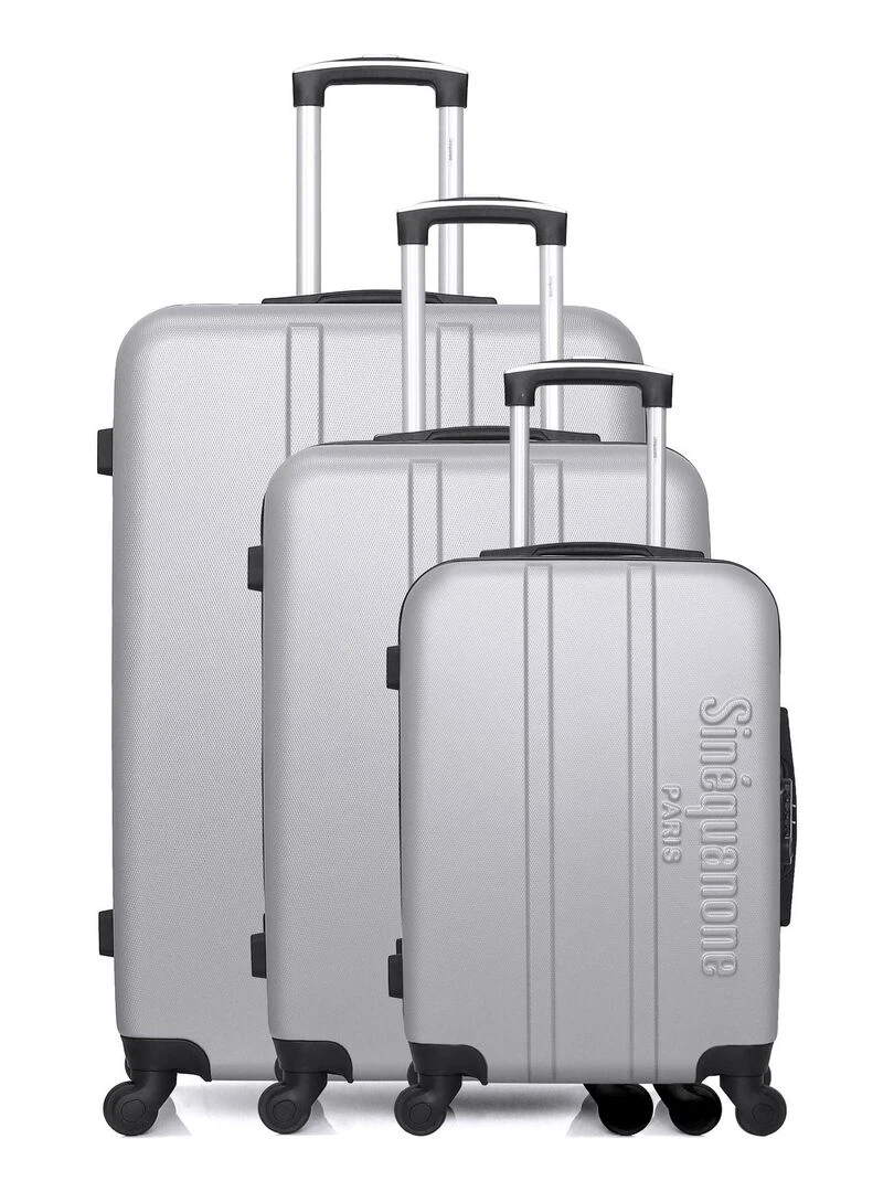 Set de 3 Valises Rigides OLYMPE Gris