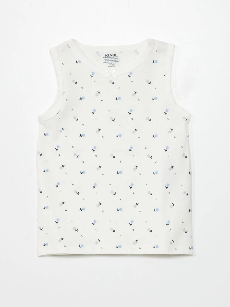 Lot de 2 t shirts + 3 shorties + 1 pochon   6 pièces   Bleu