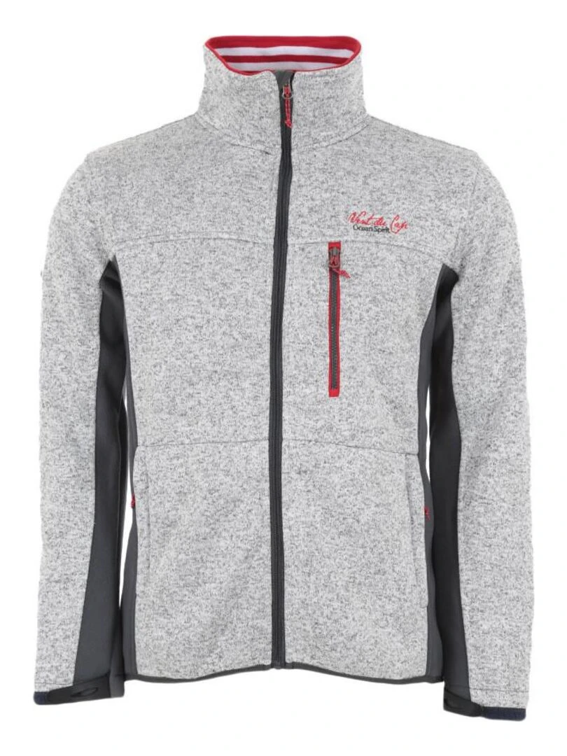 Blouson polaire homme CALASKA VENT DU CAP Gris clair