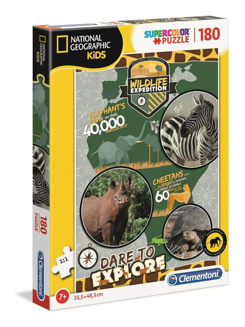 Puzzle 180 pièces : National Geographic Kids : Sauvage N/A