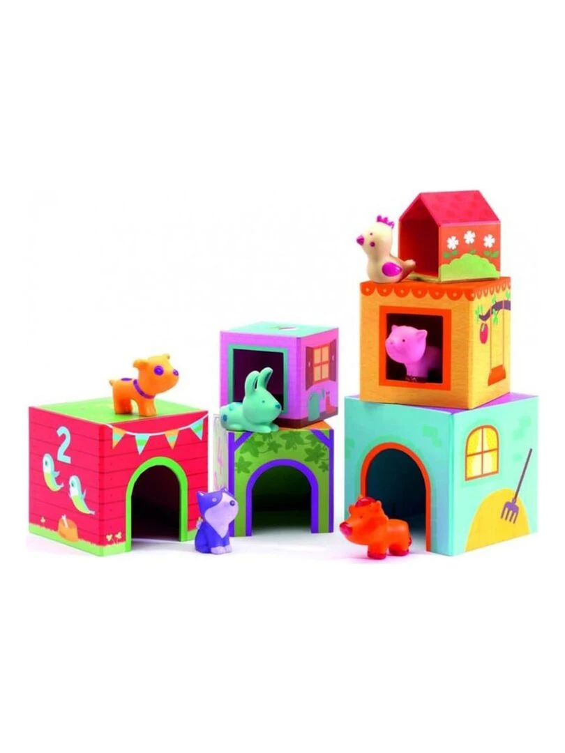Topanifarm Cubes Gigognes Avec Animaux De La Ferme   N/A