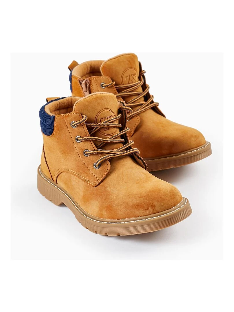 Bottes pour garçon LITERATURE CLUB Beige foncé