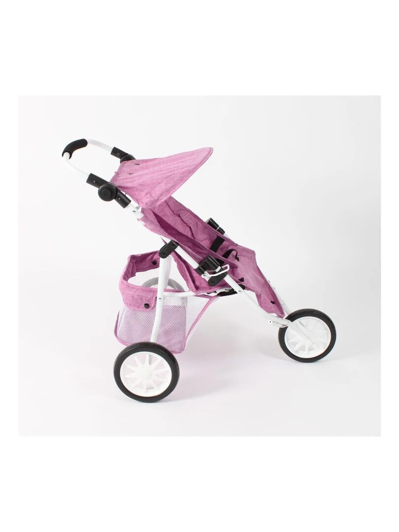 Poussette Jogger 3 roues pour poupées jumelles Papillons N/A