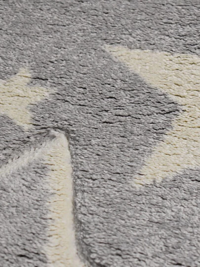 Tapis enfant CONSTELA LL en polypropylène doux et soyeux Gris