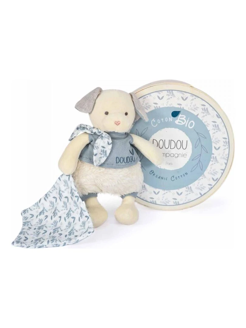 Doudou botanic bio chien mm avec doudou bleu N/A