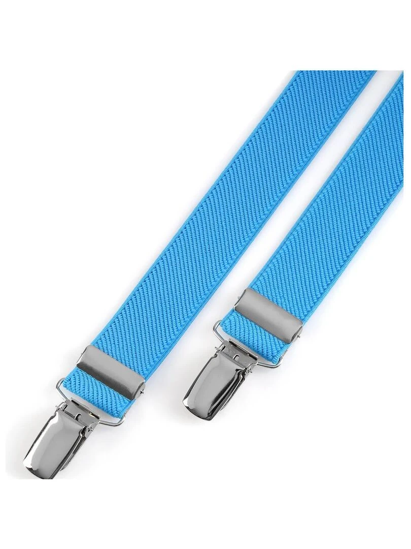 Bretelles slim Mattis Fabriqué en UE Bleu azur