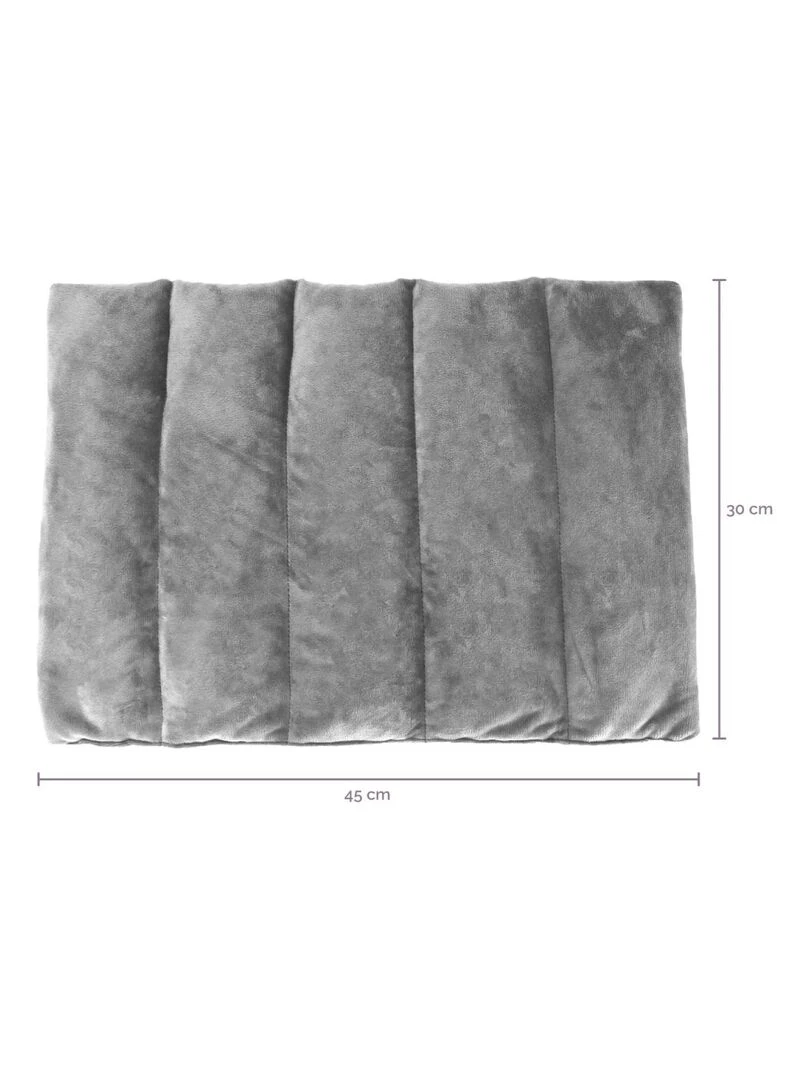 Bouillotte coussin chauffant pour le dos ou autres parties du corps Vivezen Gris