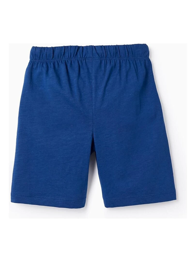 2 Shorts en Jersey de Coton pour Garçon Bleu foncé